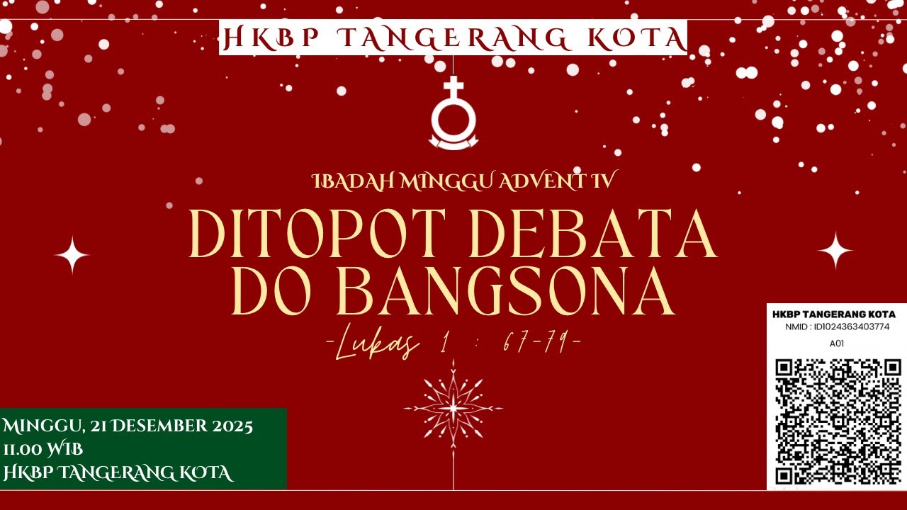 Ibadah Siang Bahasa Batak HKBP Tangerang Kota