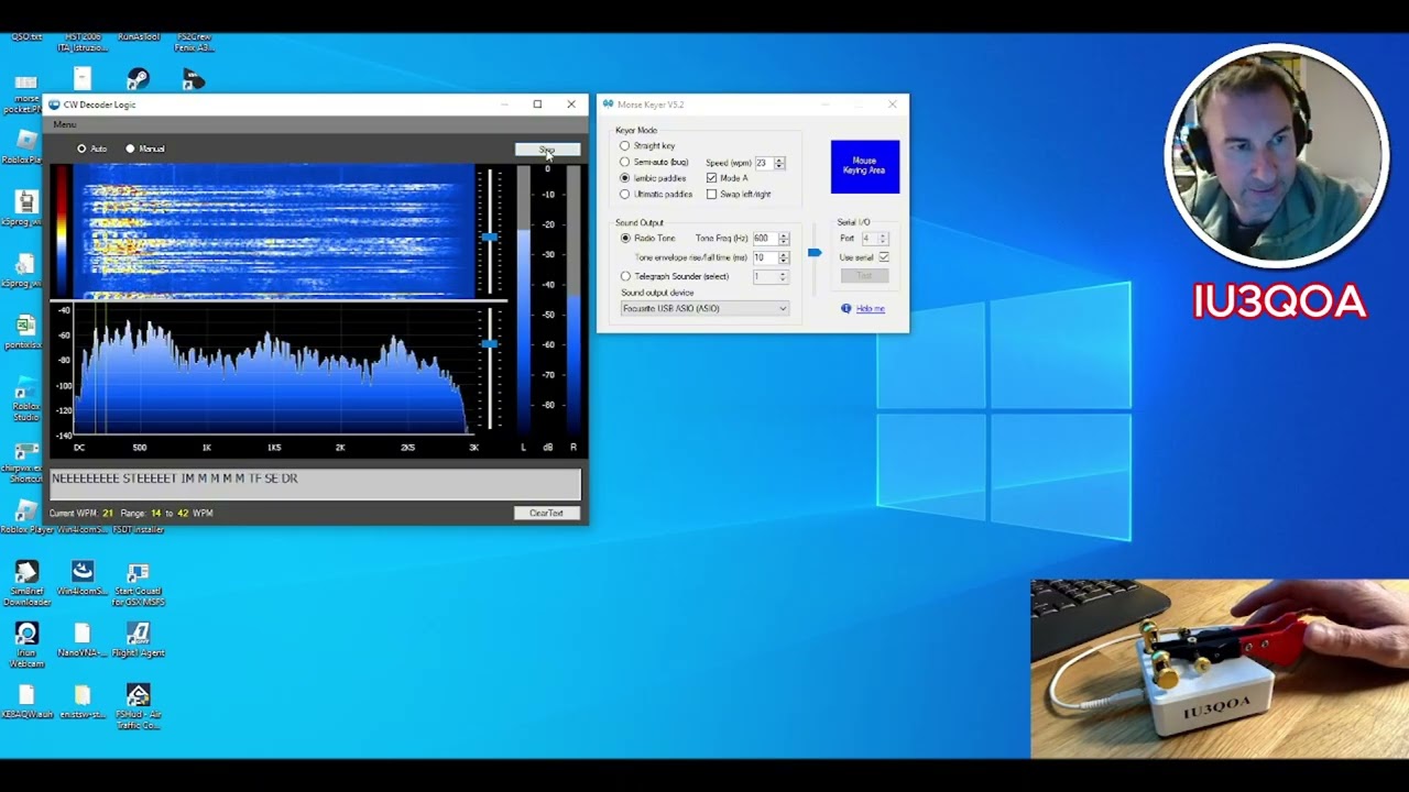 Morse keyer: un metodo pratico per collegare un tasto al PC e fare pratica di trasmissione in CW
