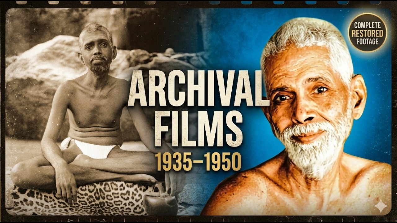 The Archival Films of Sri Ramana Maharshi (1935–1950) | Complete Restored Footage