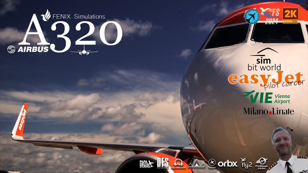 🟨LIVE!!🟦🔴MSFS2024🔴A320 FENIX🔴LOWW Vienna International Airport⚡️LIML Milan Linate Airport