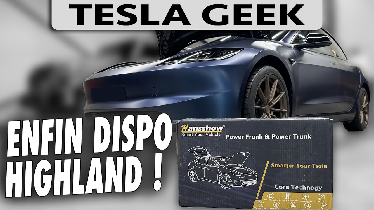 Frunk motorisé pour Model 3 HIGHLAND 2024 !
