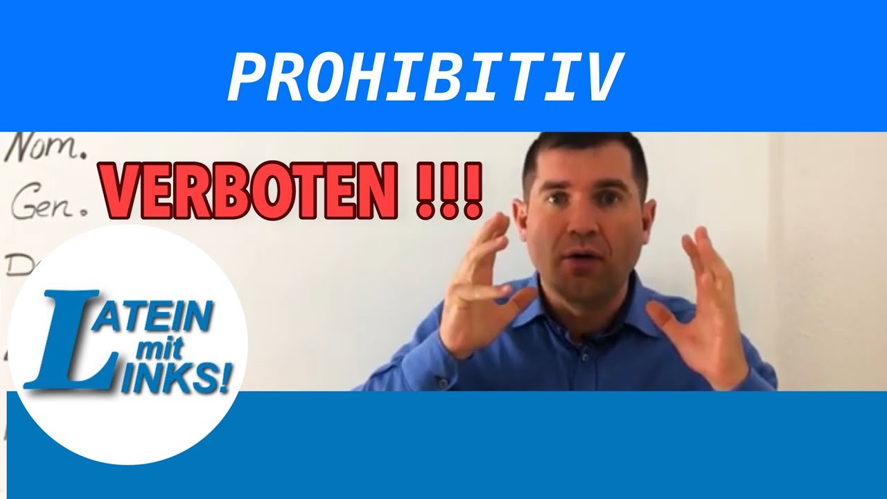 Latein:  Prohibitiv - Konjunktiv Perfekt in Latein