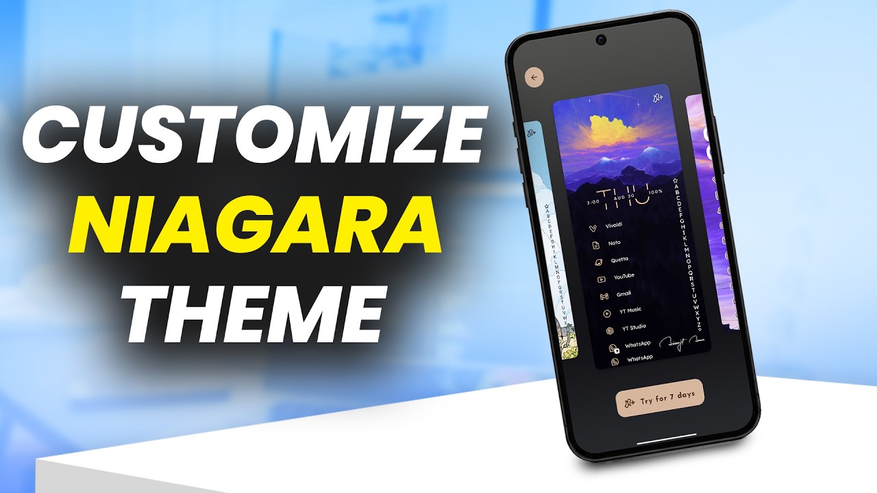 Как настроить тему в Niagara Launcher
