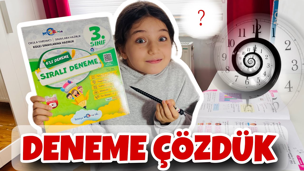 DERS ÇALIŞMA GÜNLÜĞÜ VLOG | DENEME SINAVI ÇÖZDÜK