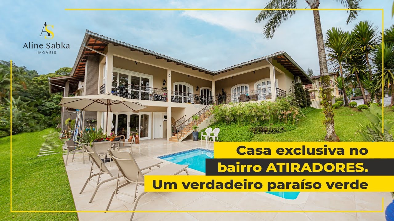 600m2 | Casa Exclusiva no ATIRADORES | Aline Sabka Imóveis