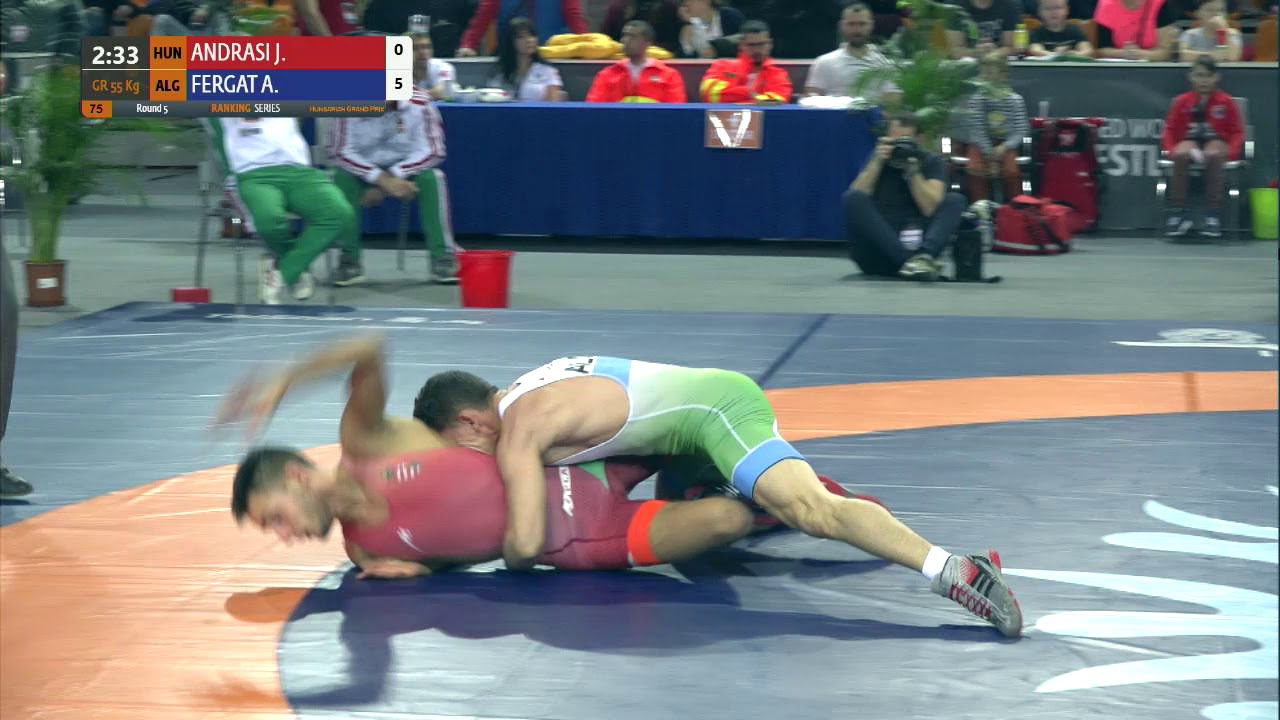 Round 5 GR - 55 kg: J. ANDRASI (HUN) v. A. FERGAT (ALG)