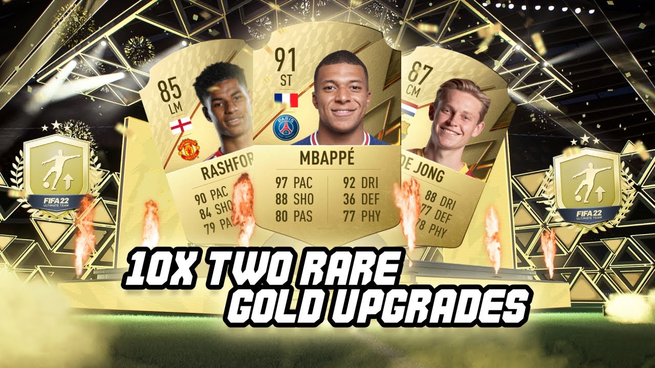 10x TWO RARE GOLD UPGRADES! THESE ARE INSANE #FIFA22 ULTIMATE TEAM