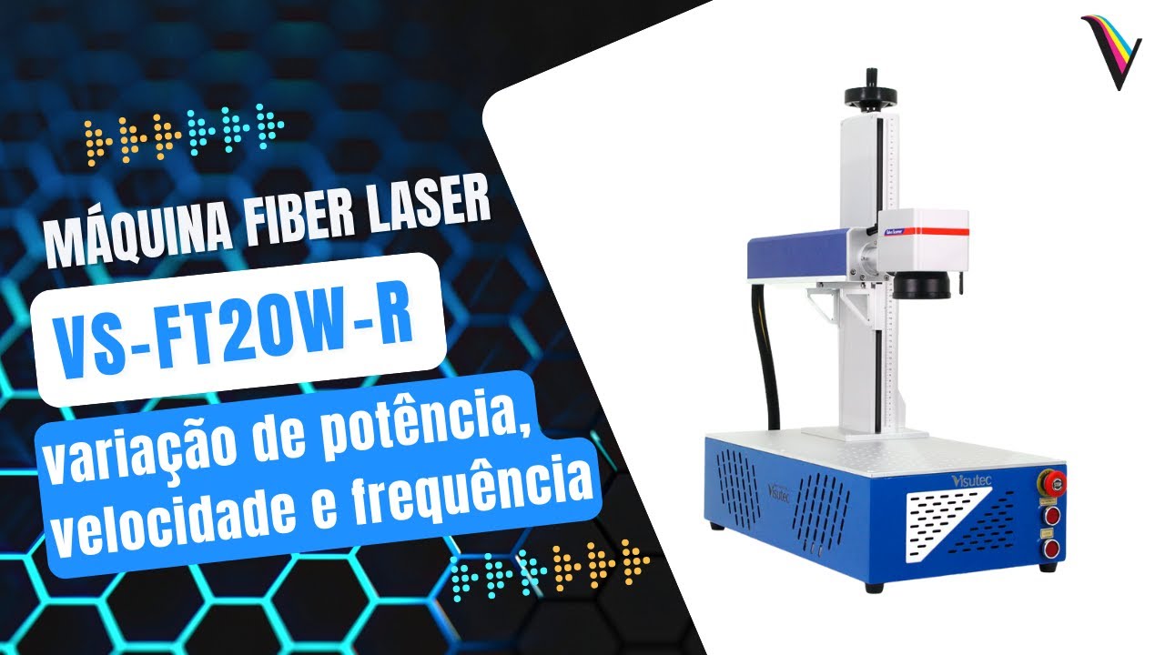 Fiber Laser VS-FT20W-R | Variação de potência, velocidade e frequência