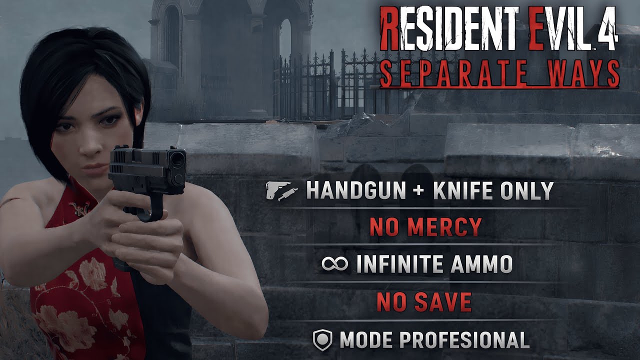 HANDGUN + KNIFE ONLY | MODE PROFESIONAL | NO SAVE | INFINITE AMMO | RESIDENT EVIL 4 REMAKE