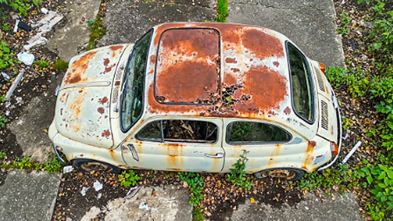 ASMR Car Restoration! 1972 Fiat 500 Full Restoration from Total Disrepair to Looking New