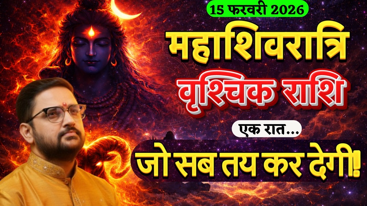 15 फरवरी 2026 महाशिवरात्रि | वृश्चिक राशि की किस्मत बदलेगी! | Vrishchik Rashi | Acharya Mukti