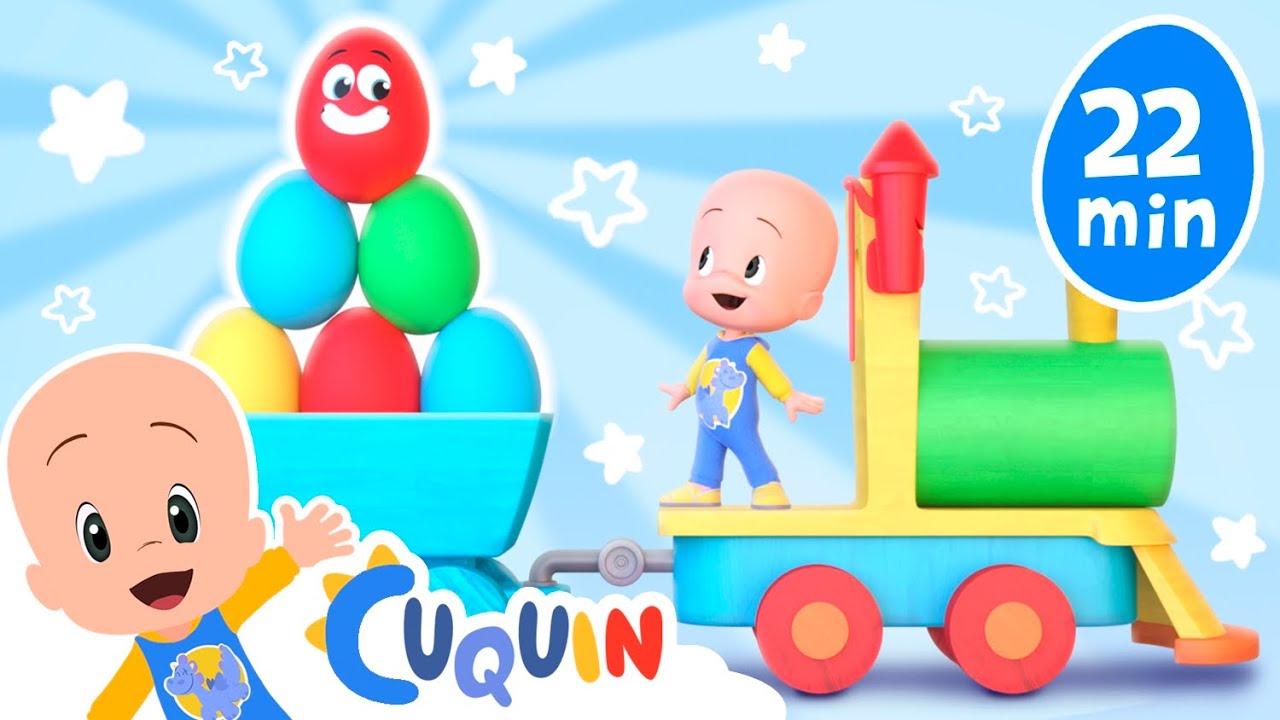 El tren de las canciones de Cuquín | Dónde estará la bola azul? y más vídeos de Cuquín