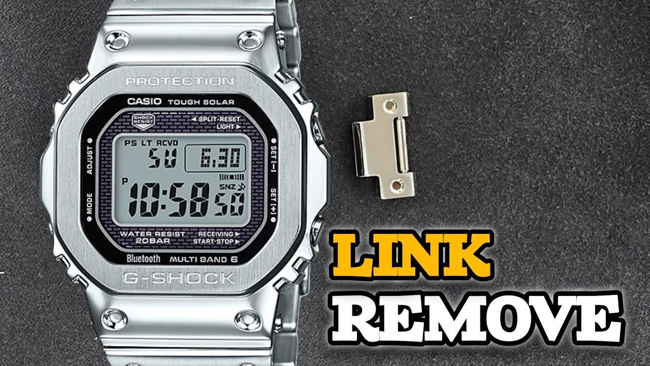 How to Remove Links Casio G-Shock GMW-B5000 Watch | SolimBD