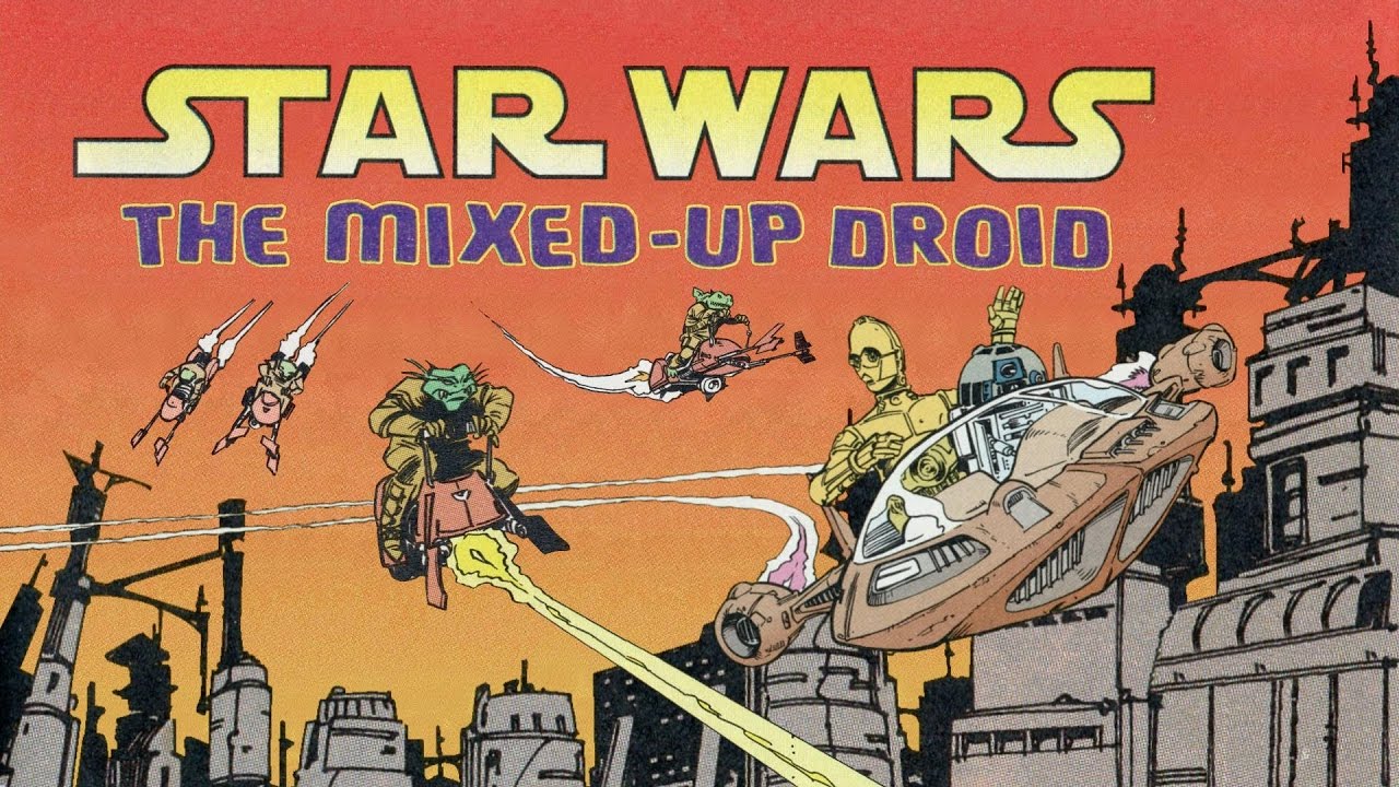 1995 Star Wars The Mixed-Up Droid Comic Story Book & Cassette
