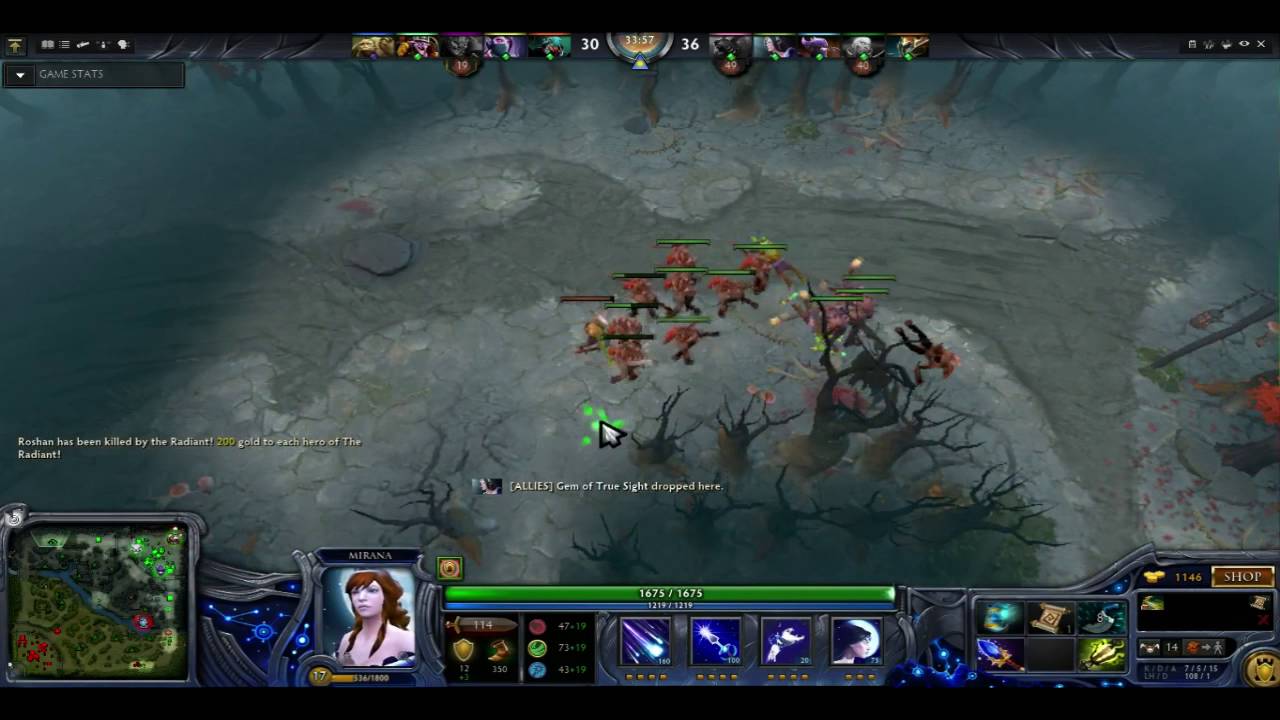 Dota 2 move at map
