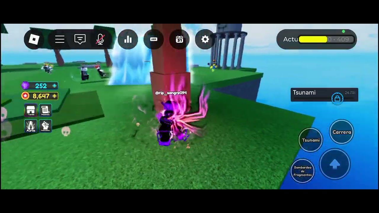 Estaba jugando tranquilo y de repente encuentro a un SCRIPTER 😵 en el juego aura battles.