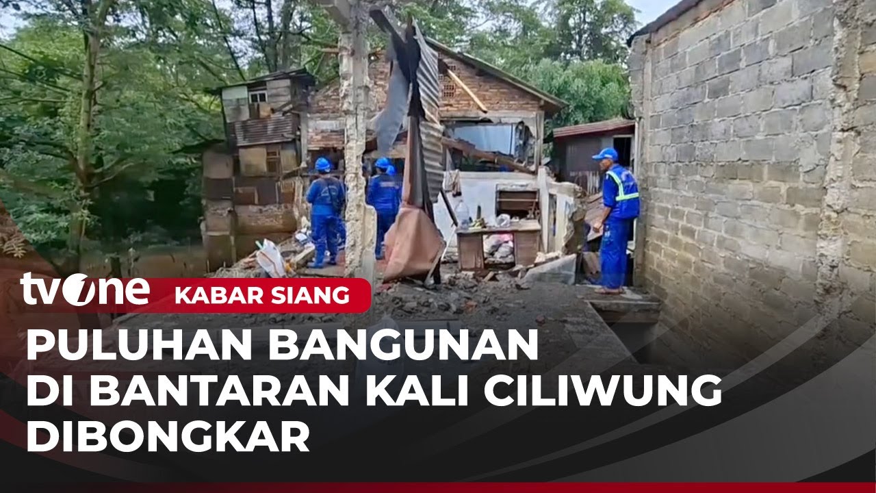 Warga Terima Kompensasi, Bangunan Bantaran Kali Ciliwung Dibongkar | Kabar Siang