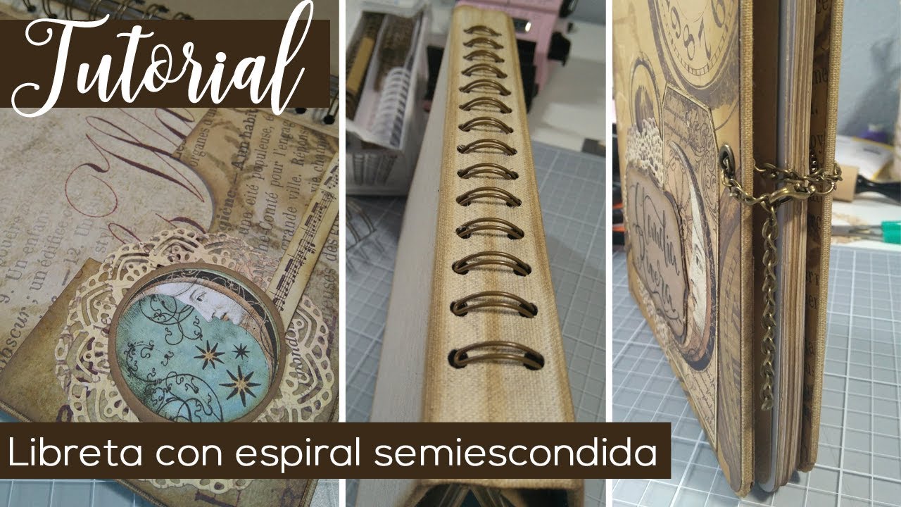 Libreta con espiral semiescondida - Diario para Claudia