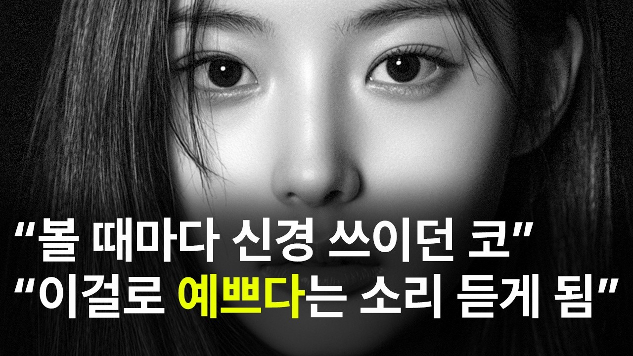 예쁜코 만들기 직선 콧대 콧등 코끝 콧방울 대칭 휜코 매부리