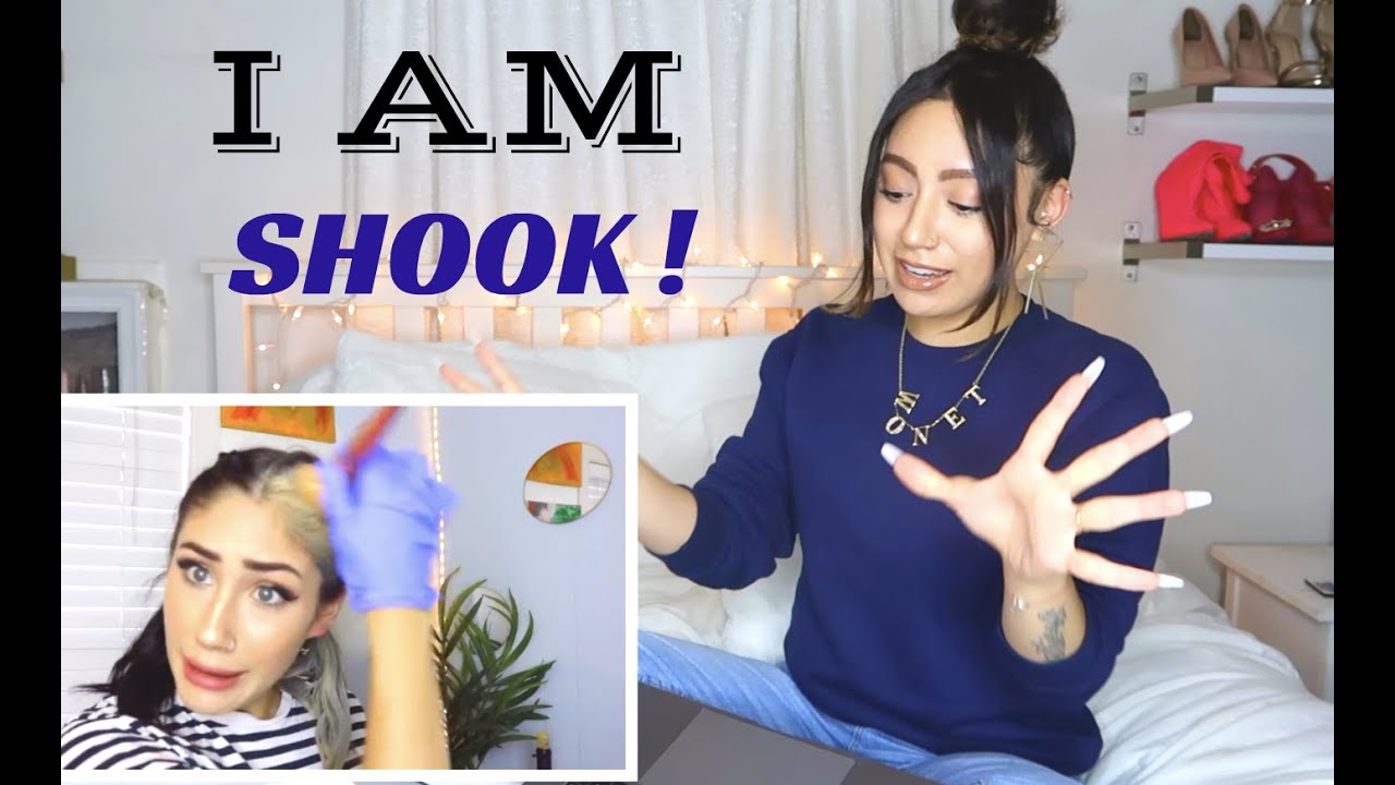 DYEING HAIR AT HOME? DYED HAIR WITH FOUNDATION..REACTING TO Kaelyn Gutierrez 😳 Brad Mondo would be..