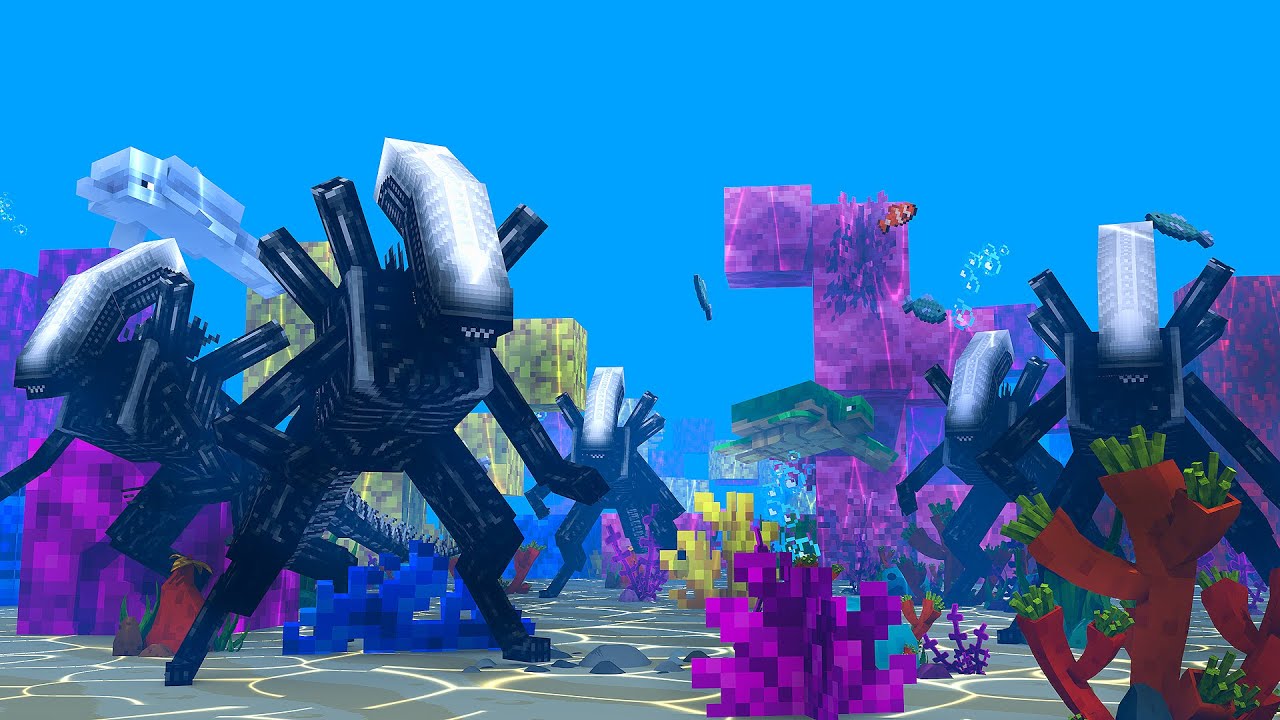 Minecraft: ALIEN AQUATICO!! *epico!!* - ALIEN VS PREDADOR 2 ‹ DONAT3LO ›