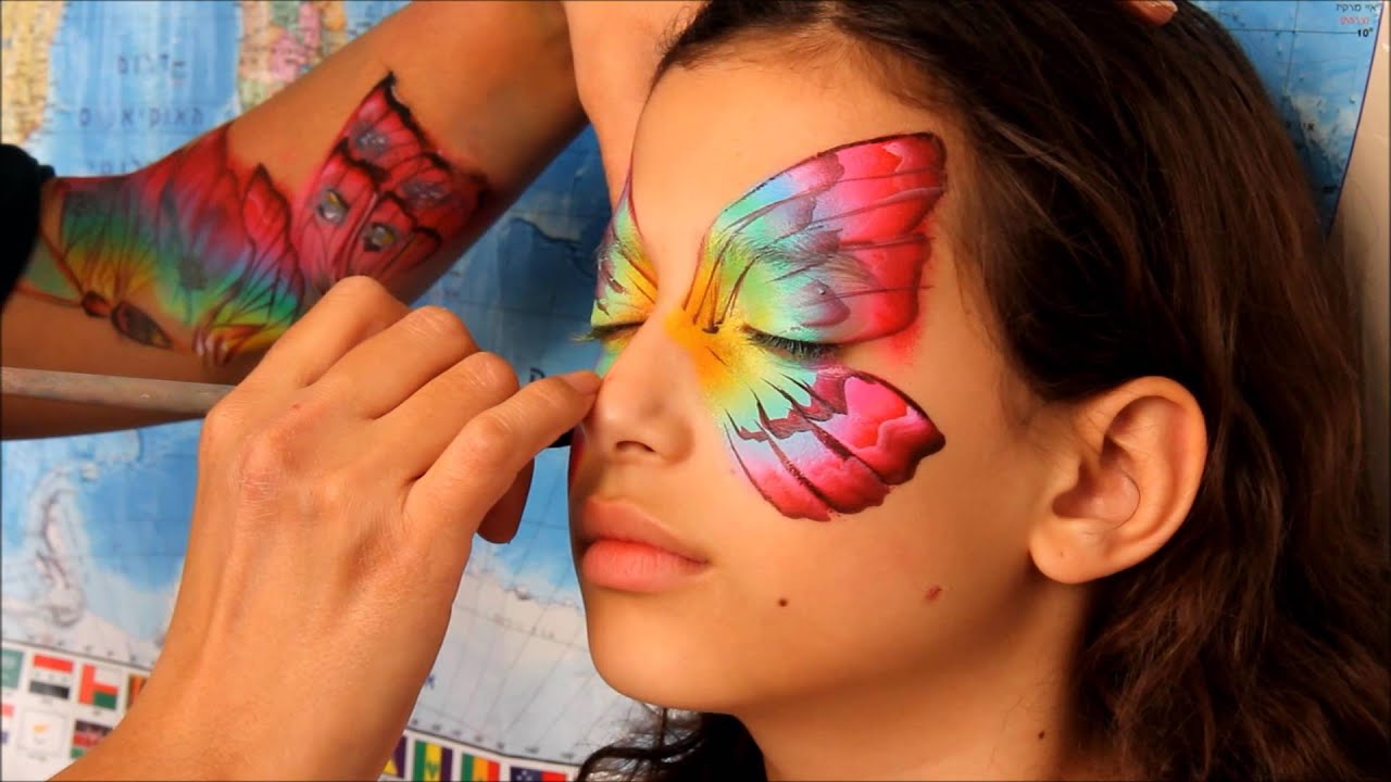 Butterfly Face Painting Design - Nurit Pilchin