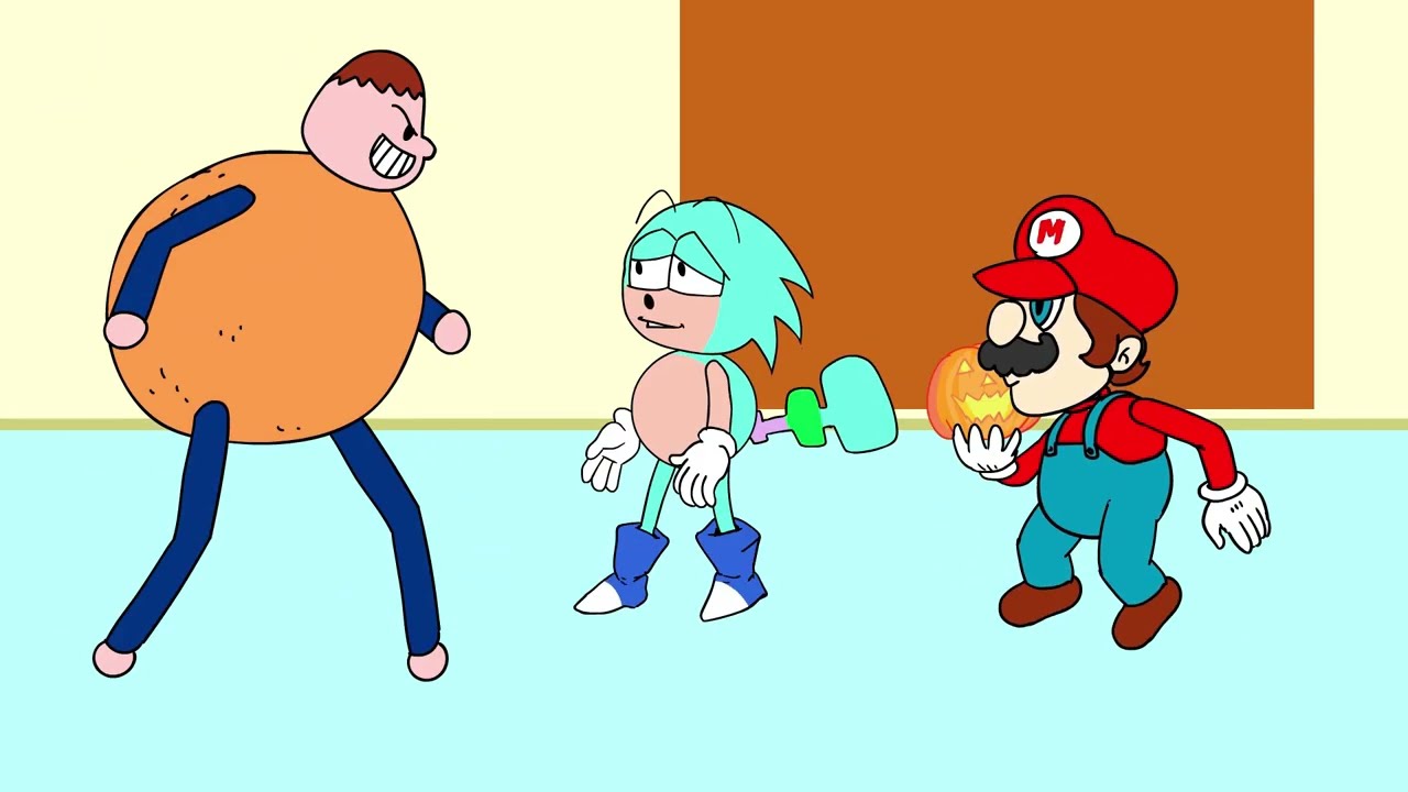 Knuckles and Tonic in BALDI's BASICS | Animation