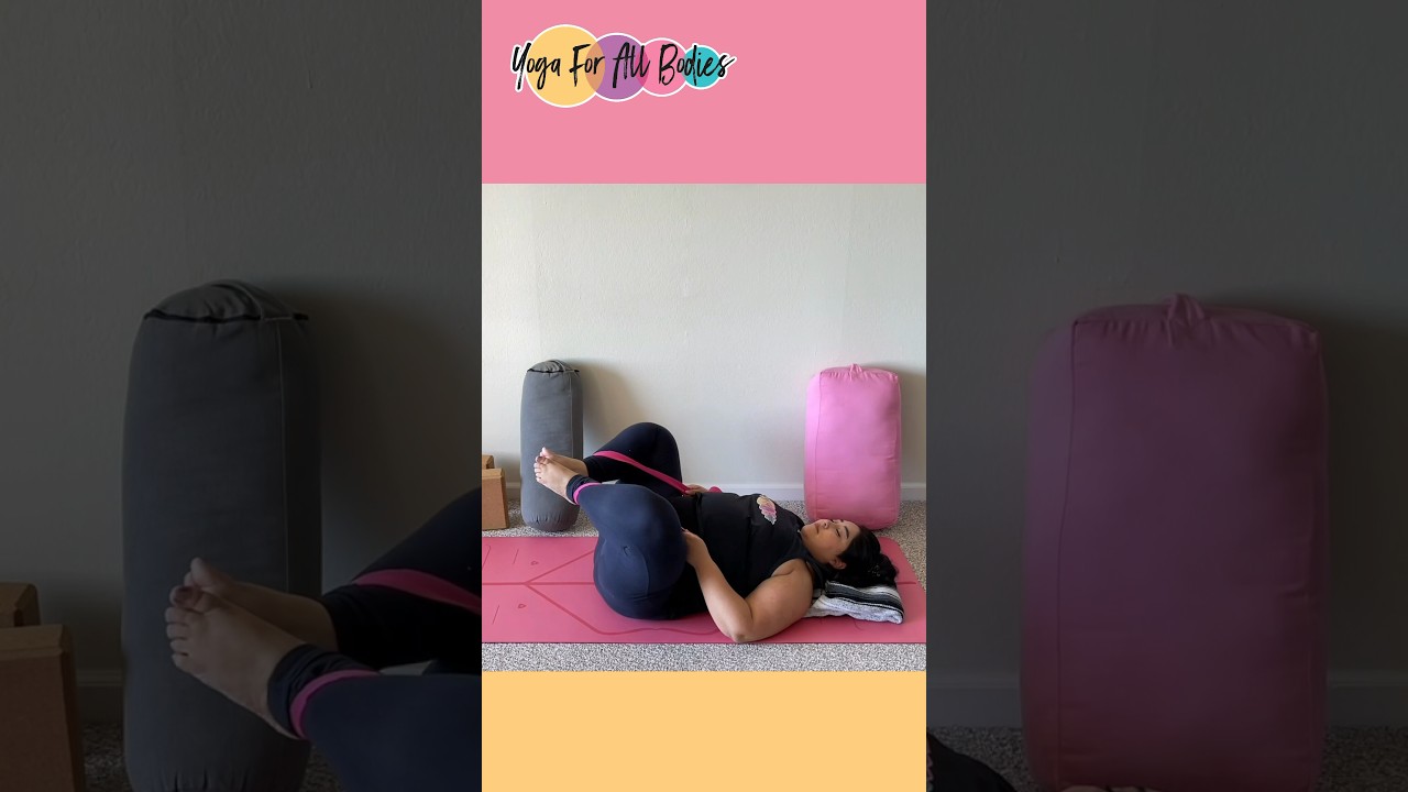 Childs Pose Variations #yogaforallbodies #plussizeyoga #accessibleyoga #yogapractice #yoga #yogalife