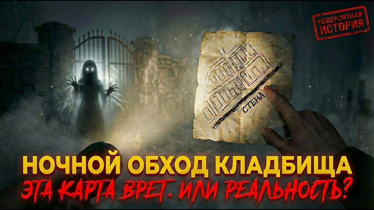 Ночной обход кладбища. Страшная история.