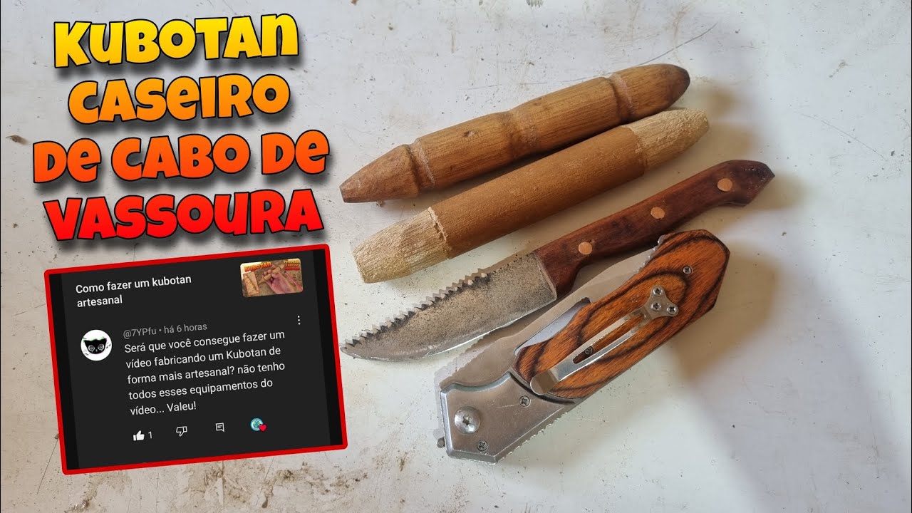 Fiz esse vídeo a pedido de um inscrito, kubotan caseiro 