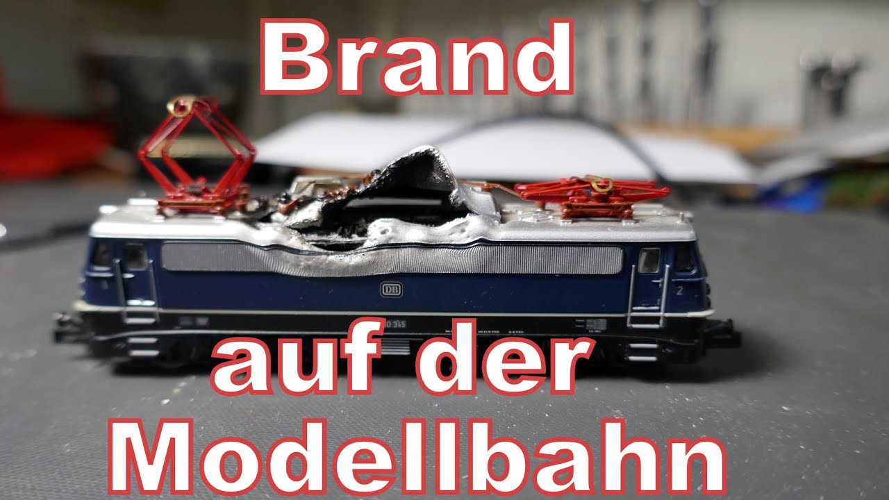 Schock: Brand auf meiner Modellbahn, Rauch aus den Tunnels, E 10, Minitrix zerstört, Spur N