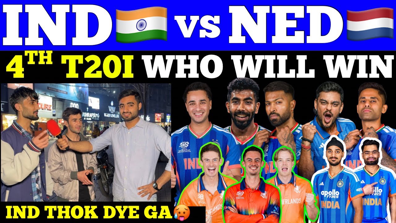 IND🇮🇳 vs NED🇳🇱 4th Match Who Will Win🥵| Ishan Kishan Terror In Pak Public 😱| pak Public Reaction 