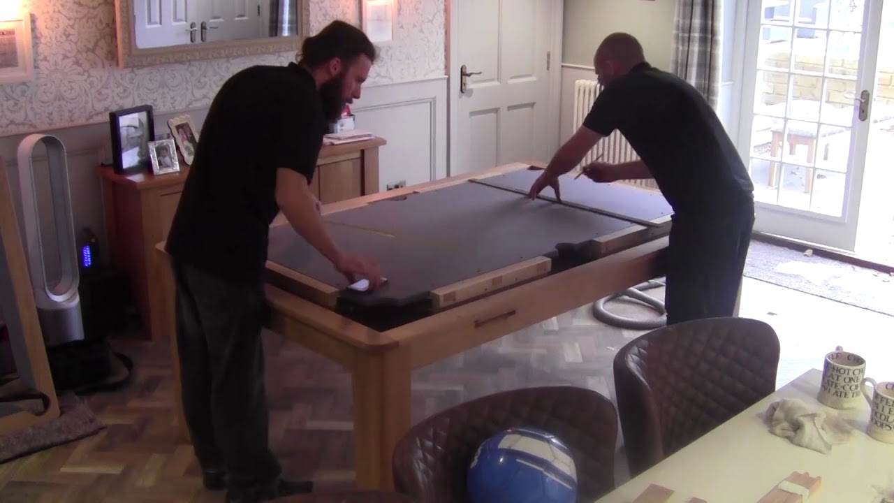 Farmhouse Rollover Pool Table Installation Time-Lapse