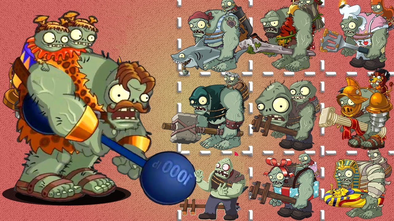 Strongman Gargantuar VS All Gargantuars & Zombies - Pvz 2 Zombie Vs Zombie