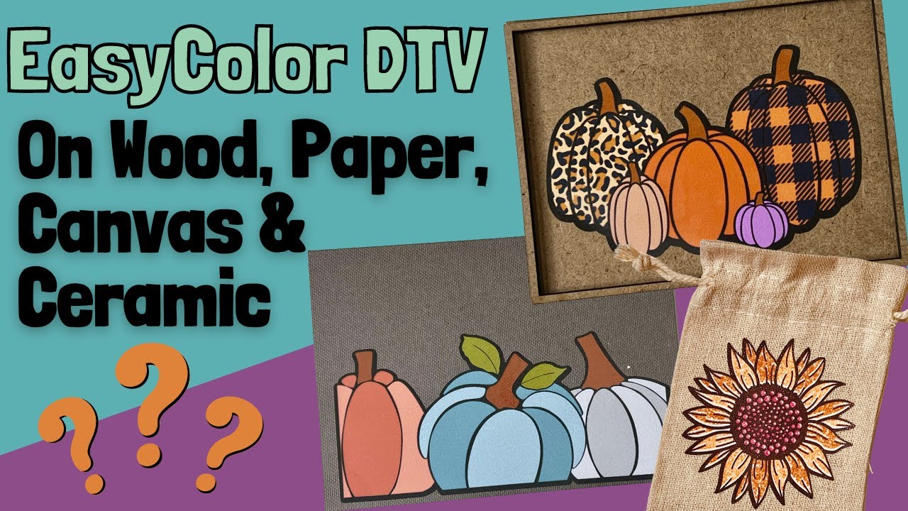 Can you use EasyColor DTV on Wood, Paper, Canvas & Ceramic? | Siser Printable Vinyl with Cricut