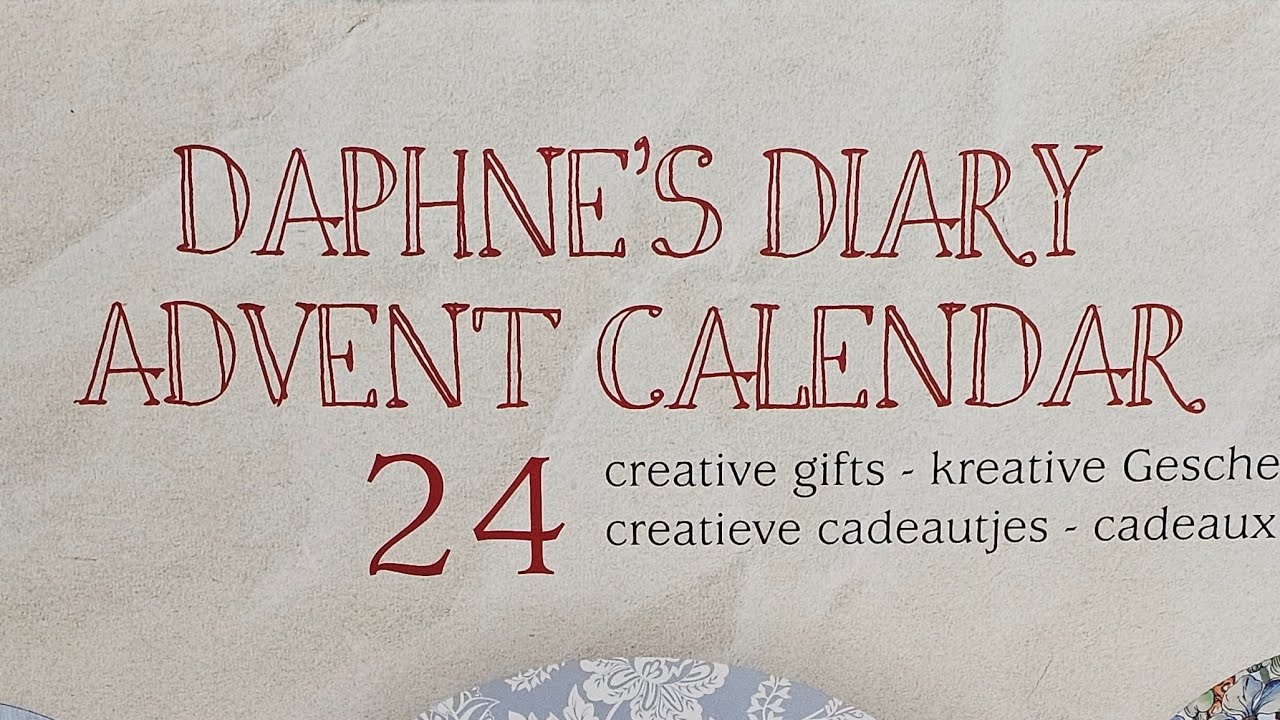 Daphne's Diary Advent Calendar Reveal - Day 22! #junkjournaling #adventcalendar #gifts