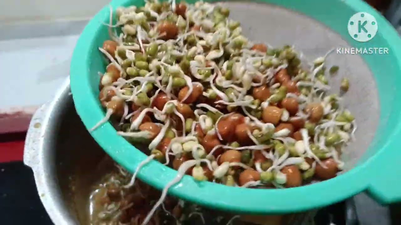 Sprouts curry prepare 