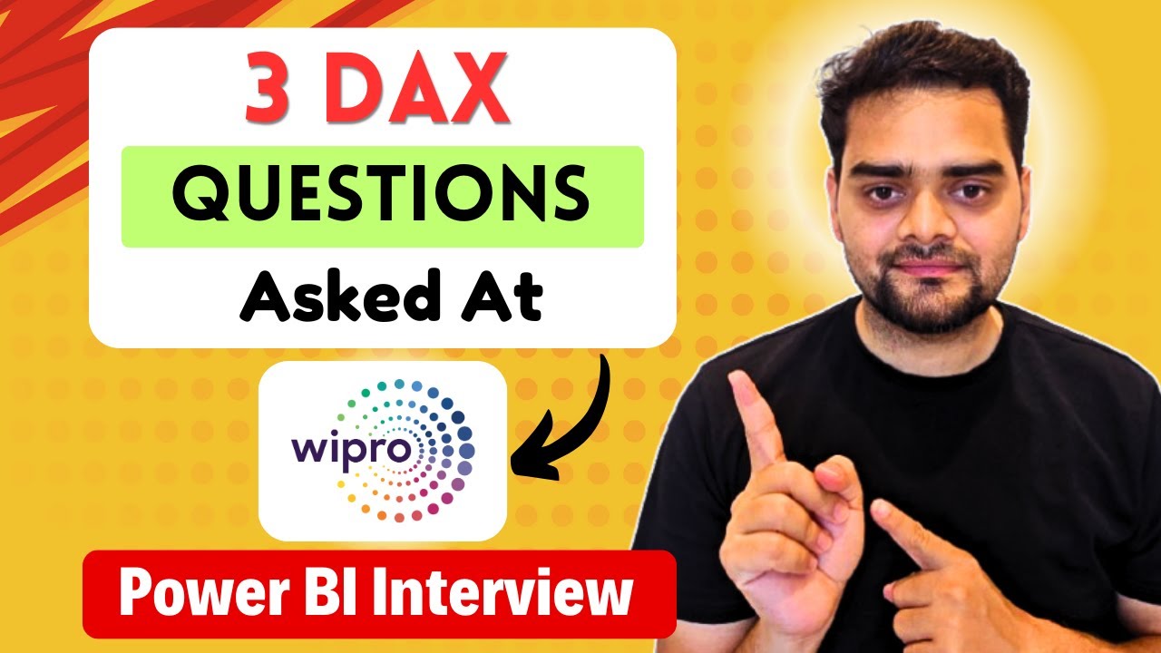 Wipro: 3 Scenario based questions | Power BI Interview😲