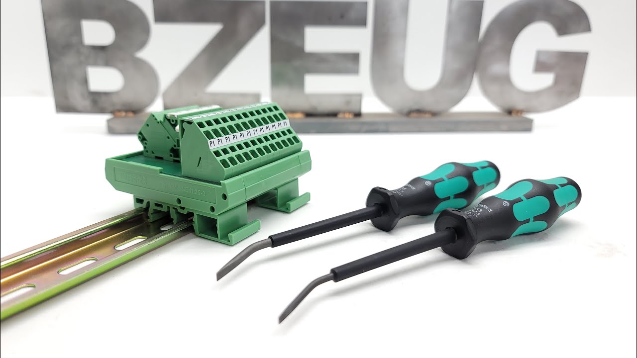 Wera Spring Cage Terminal Block Actuation Tools.  How do VDE and conventional screwdrivers compare?