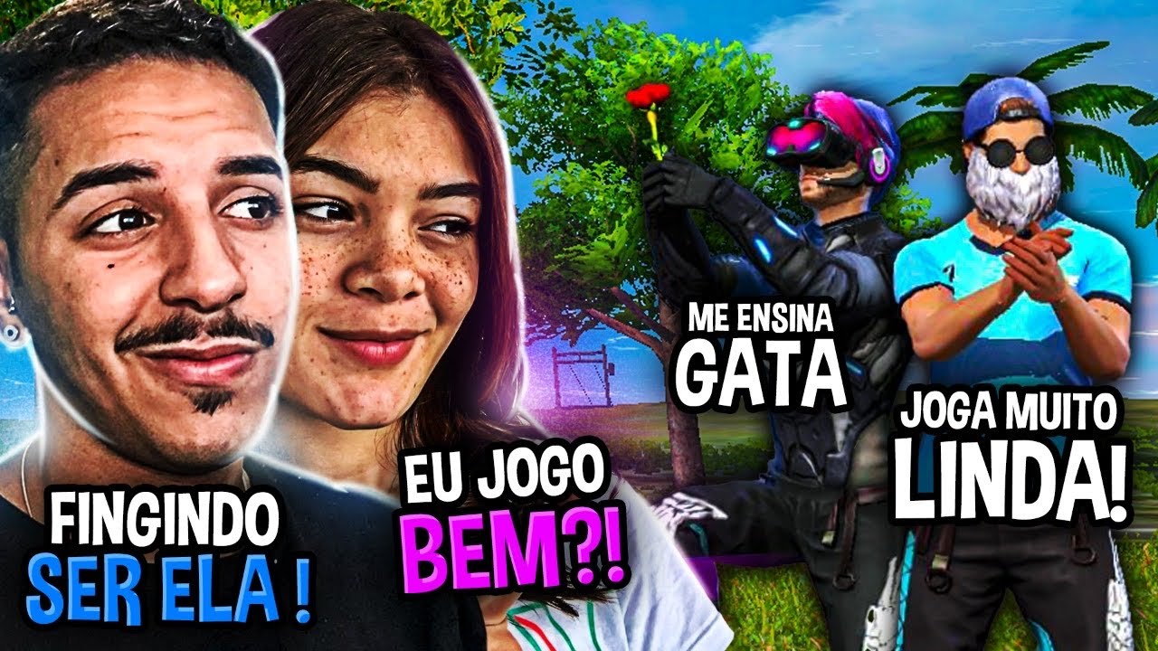 FINGI ser MINHA NAMORADA e ACHARAM QUE ERA PROPLAYER!! Free fire (tente não rir)