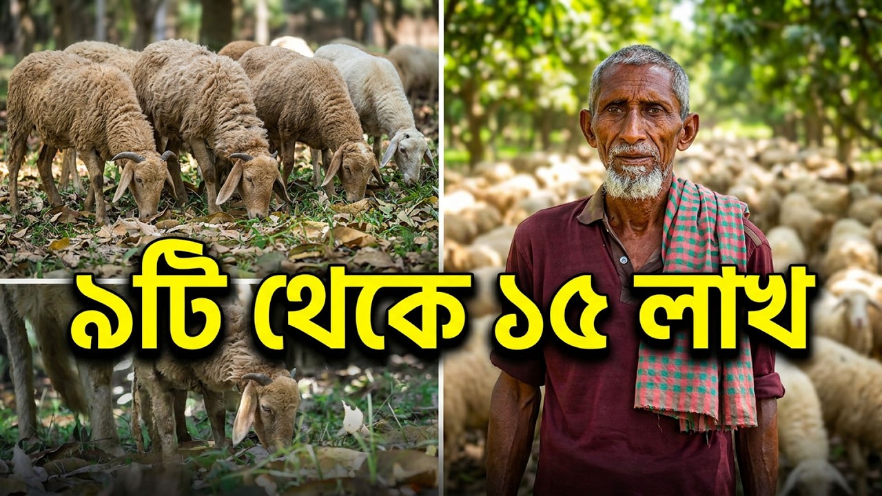 🐏&ldquo;৯টা গাড়ল (ভেড়া) থেকে লাখপতি!💰 | Sheep & Goat Farming Success Story BD&rdquo;। Krisoker Bandhu Krisi Tv