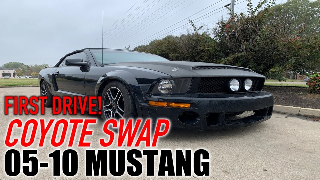 ПЕРВЫЙ ДРАЙВ! Тест-драйв Mustang GT 2007 года, переделанный в Coyote!