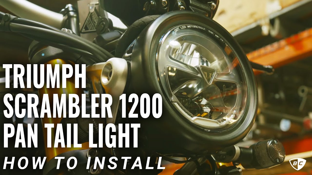 How to install Pan Tail Light Kit  for Scrambler 1200 | British Customs