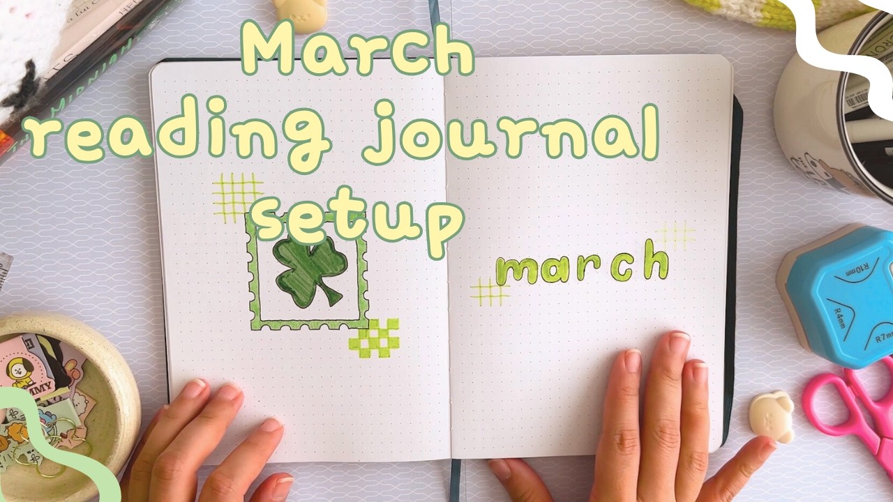 My March reading journal setup | journal with me