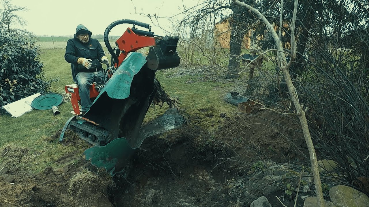 Einen Teich zuschütten