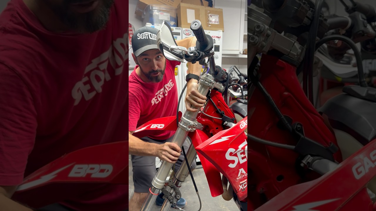 Stuck Forks on The GasGas! What Gives? #GasGas #DirtBike