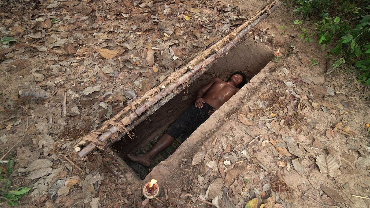 Building The Most Hidden Flat House Underground By Ancient Skills