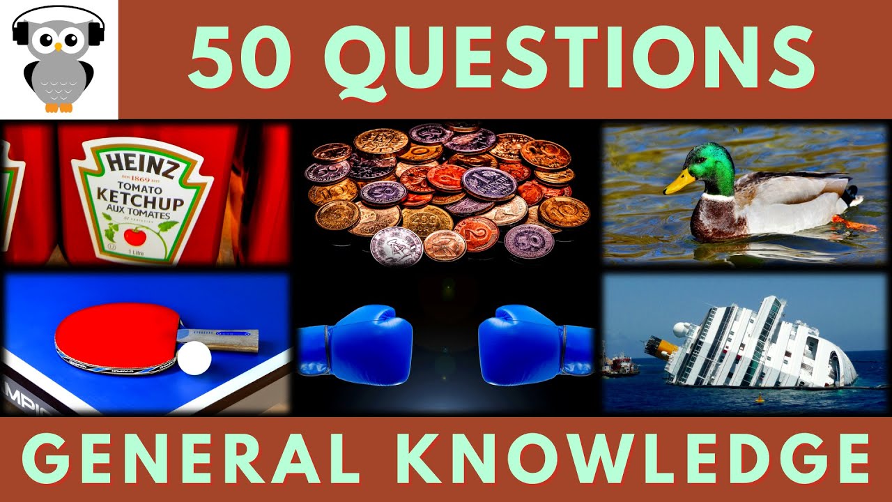 General Knowledge Quiz Trivia #147 | Ketchup, Coin, Male Duck, Ping Pong, Boxing, Cruise Ship