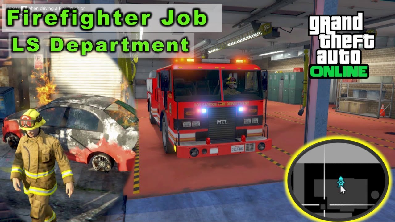 How to Start the Firefighter Job in GTA Online fire [LS fire Department Job Guide] GTA 5