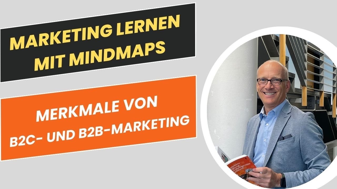 B2C- und B2B-Marketing | Mindmap fürs BWL & Marketing-Studium